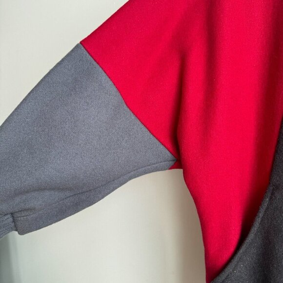 Vintage Fox Run Grey Red Wool Short Wool Parka S - Picture 2 of 8